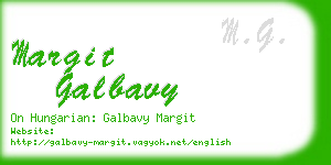 margit galbavy business card